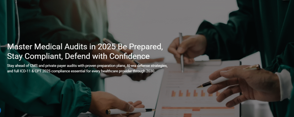 Medical audit process ensuring compliance and accurate healthcare billing.