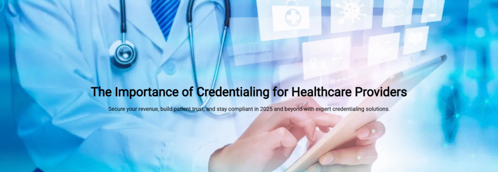Healthcare credentialing process ensuring provider verification and compliance.