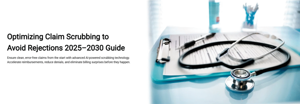 Claim scrubbing process to prevent billing errors and rejections.